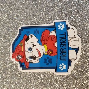 NICKELODEON PAW PATROL waterproof sticker Marshall